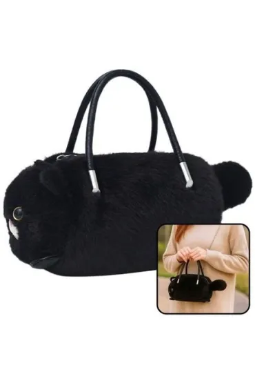 LeanToys Torebka w kszta�cie kota czarna