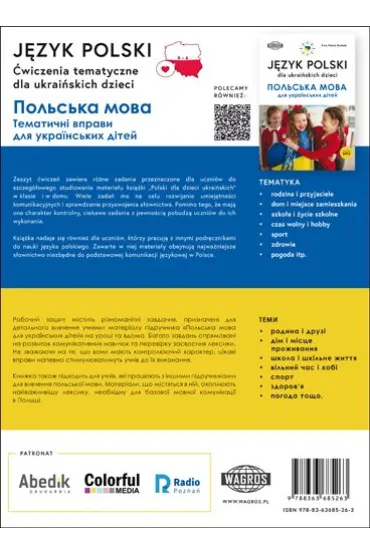 J�zyk polski. �wiczenia tematyczne dla ukrai�skich dzieci - Ewa Maria Rostek