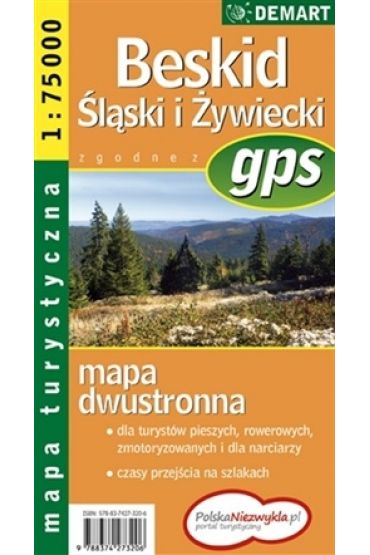 Mapa Turystyczna Beskid Śląski i Żywiecki DEMART