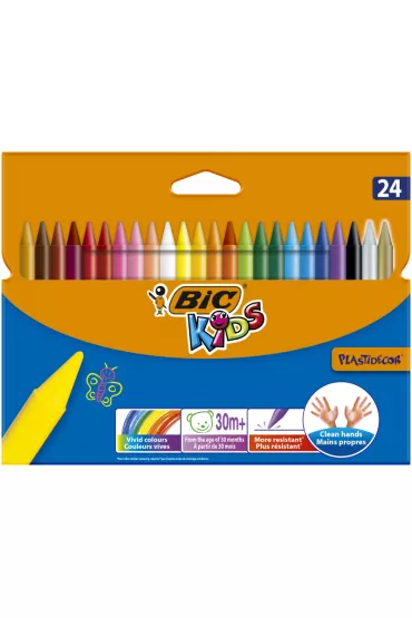Bic Kredki �wiecowe Plastidecor 24 szt.