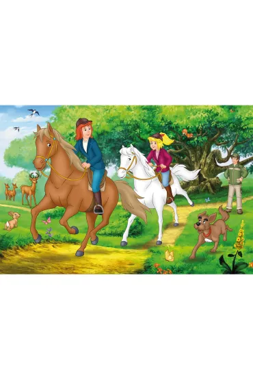 Puzzle 2x100 + 2x150 W walizce - Bibi & Tina Schmidt