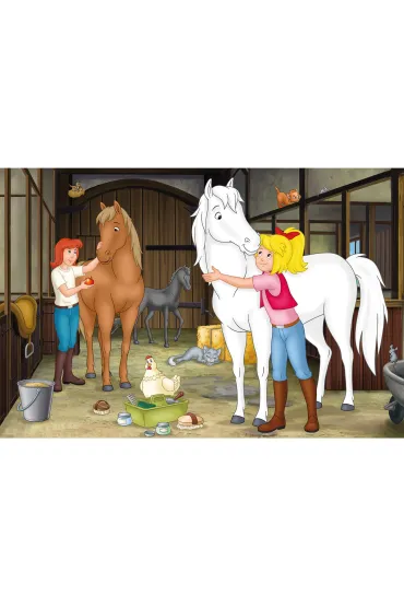 Puzzle 2x100 + 2x150 W walizce - Bibi & Tina Schmidt