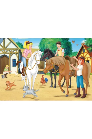 Puzzle 2x100 + 2x150 W walizce - Bibi & Tina Schmidt