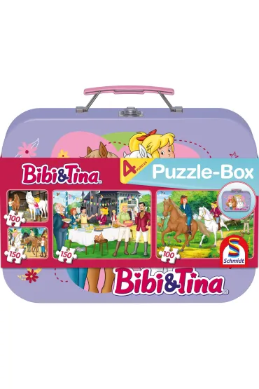 Puzzle 2x100 + 2x150 W walizce - Bibi & Tina Schmidt