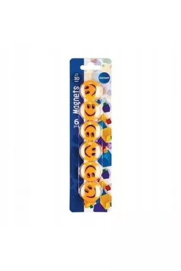 Centrum Magnesy do tablicy sucho�cieralnej Smile 30mm 6 szt.