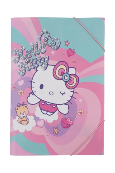 Patio Coolpack, Teczka A3/PP p�aska na gumk� Hello Kitty - Pink 1 (20189PTR)