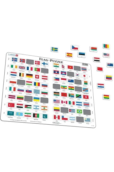 Puzzle 80 el. Flagi Larsen
