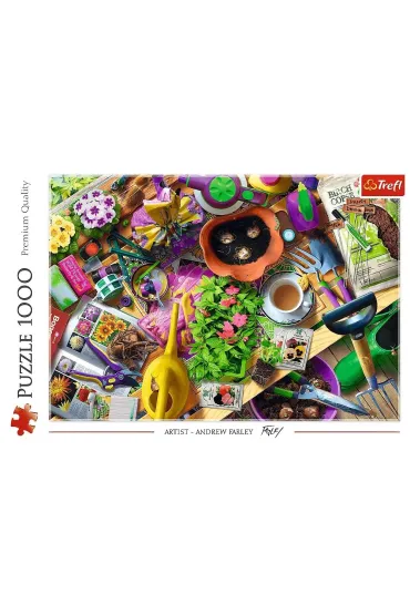 Puzzle 1000 el. Porz�dki w ogrodzie Trefl