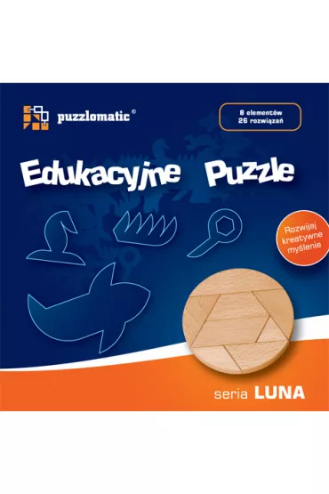 Puzzle drewniane. Seria Luna Big Fun Republic (Puzzlomatic)