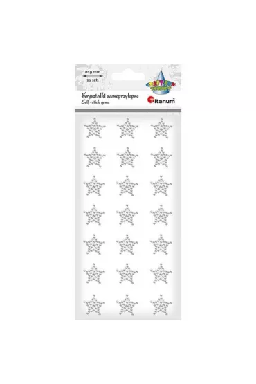 Titanum Kryszta�ki samoprzylepne gwiazdki 19x19mm 21 szt.