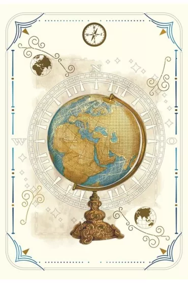DaVinci Karnet + koperta Globus 12x18cm