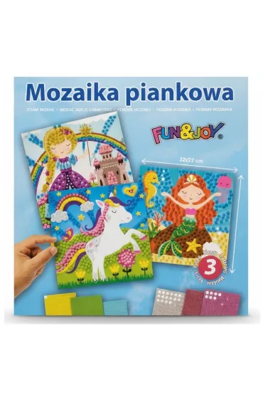 Mozaiki piankowe Dziewczynki mix 3 wzor�w FUN&JOY Titanum