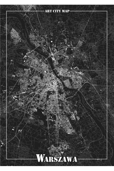 Plakat dekoracyjny - Warszawa 58x648 mm