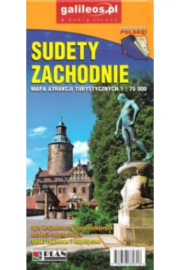 Sudety Zachodnie. Mapa atrakcji turystycznych 1:75 000