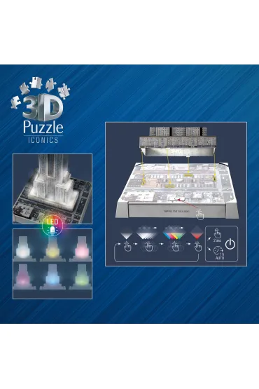 Puzzle Iconics 224 el. 3D Empire State Building Ravensburger