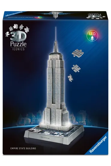 Puzzle Iconics 224 el. 3D Empire State Building Ravensburger