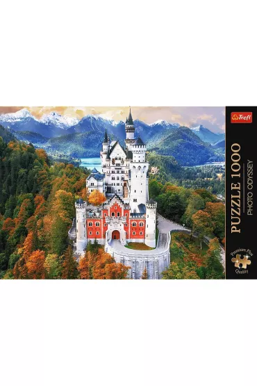 Puzzle 1000 el. Zamek Neuschwanstein, Niemcy Trefl