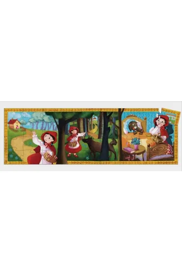 Puzzle w pude�ku 36 el. Czerwony Kapturek Djeco