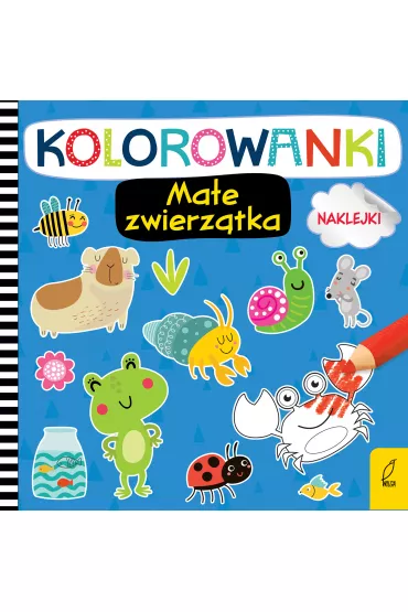 Kolorowanki z naklejkami. Ma�e zwierz�tka