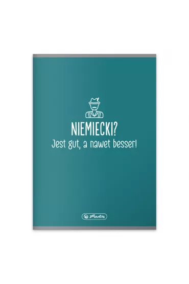 Herlitz Zeszyt A5 Niemiecki? Jest gut, a nawet besser! kratka 60 kartek