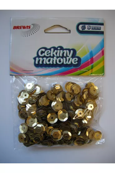 Cekiny matowe M100 8mm, 10g