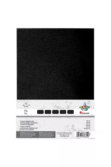 Titanum Filc A4 czarny 10 szt.