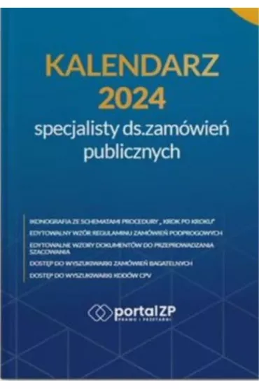 Kalendarz specjalisty ds. zamwie publicznych 2024 - Katarzyna  Bedowska