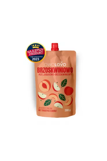 Owolovo Mus jab�kowo-brzoskwiniowy Brzoskwiniowo 200 g