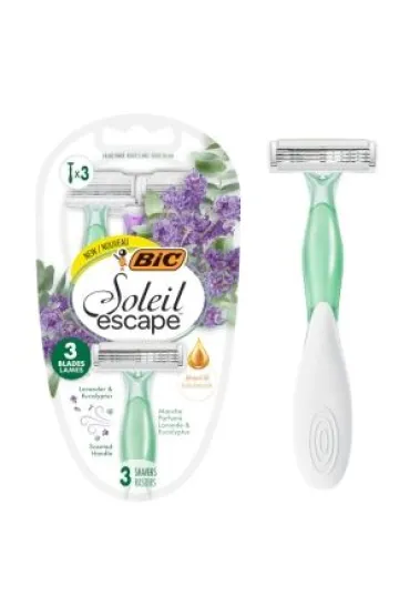 Bic Lawenda & Eukaliptus Soleil Escape Maszynki do golenia dla kobiet 3 szt.