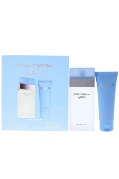 Dolce & Gabbana Light Blue Woman zestaw dla kobiet woda toaletowa spray + krem do ciaa 100 ml + 75 ml