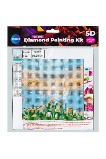 Centrum Diamentowa mozaika - Pe�na - Lake 20x20cm