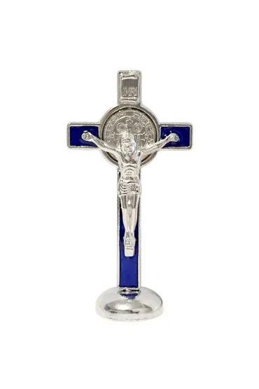 Krzy� stoj�cy niebieski 8cm