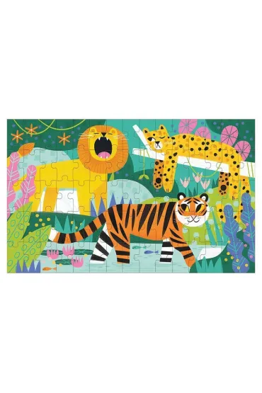 Puzzle soczewkowe z ruchomym obrazkiem 3D Du�e i ma�e koty 5+ Mudpuppy