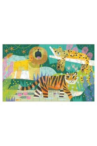 Puzzle soczewkowe z ruchomym obrazkiem 3D Du�e i ma�e koty 5+ Mudpuppy