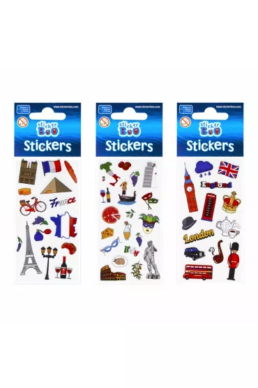 Craft with Fun Naklejki Europe 489559 6 x 18 cm