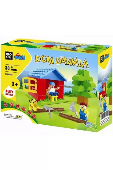 Klocki Blocki Klocki Mubi Dom Drwala 38 element�w