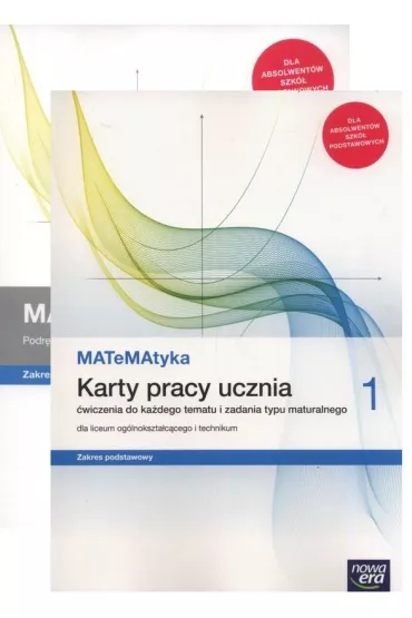 MATeMAtyka 1. Podr�cznik i karty pracy dla liceum og�lnokszta�c�cego i technikum. Zakres podstawowy. Szko�y ponadpodstawowe - Dorota Ponczek, Karolina Wej, Lech Cha�ko, Wojciech Babia�ski