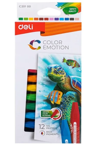 Deli Pastele olejne Color Emotion 12 kolor�w 12 szt.