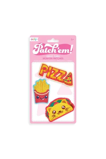 Kolorowe Baloniki Naprasowanki Patch Em - Fast Food