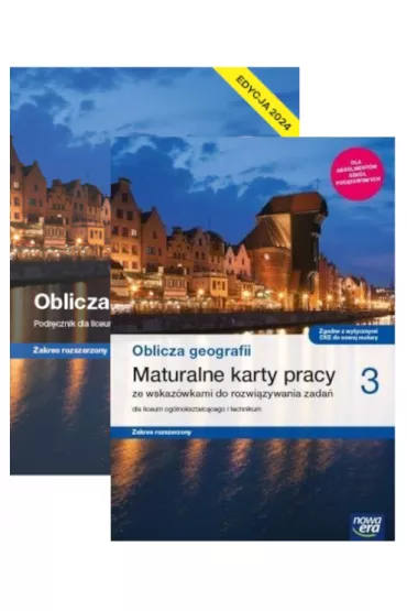 Pakiet Oblicza geografii 3. Podrcznik i maturalne karty pracy dla liceum oglnoksztaccego i technikum. Zakres rozszerzony. Szkoy ponadpodstawowe. Edycja 2024 - Marcin witoniak, Marek Wickowski, Roman Malarz, Teresa Wieczorek, Violetta Feliniak, Bogusawa  Marczewska, Tomasz Karasiewicz, Waldemar Siliczak