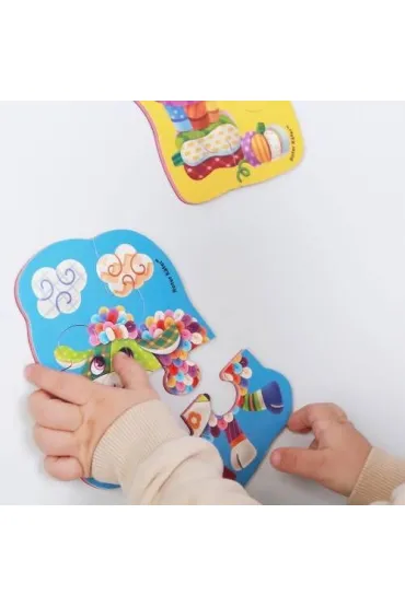 Mi�kkie magnetyczne puzzle Owca i �winka Roter Kafer