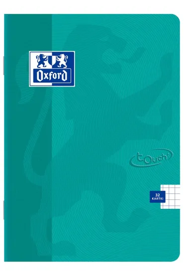 Oxford Zeszyt Touch A4 z marginesem kratka, 5 mm, margines 32 kartki
