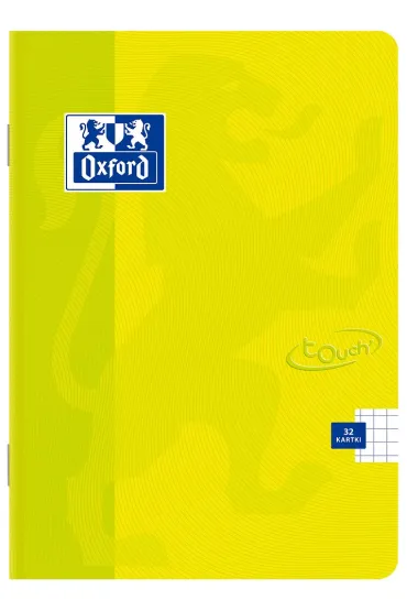 Oxford Zeszyt Touch A4 z marginesem kratka, 5 mm, margines 32 kartki