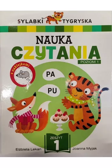Sylabki Tygryska. Nauka czytania zeszyt 1 - El�bieta Lekan , Joanna Myjak