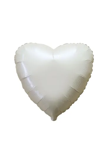 Balon foliowy Serce satynowe kremowe 45cm