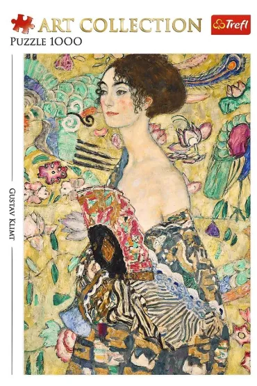 Puzzle 1000 el. Dama z wachlarzem Trefl