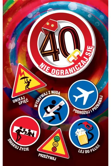 AbCard Kartka okoliczno�ciowa Urodziny 40 US02