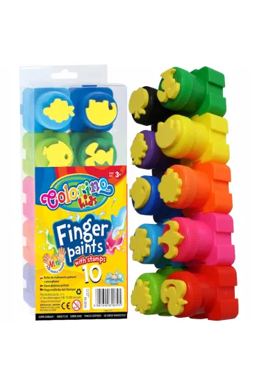 Patio Farby do malowania palcami New Colorino Kids 10 kolor�w