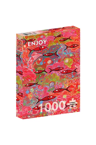 Puzzle 1000 G��boka czerwie� Enjoy