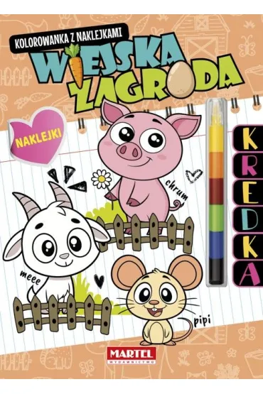 Modu�owa kredka. Wiejska zagroda z naklejkami